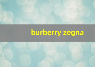 burberry zegna